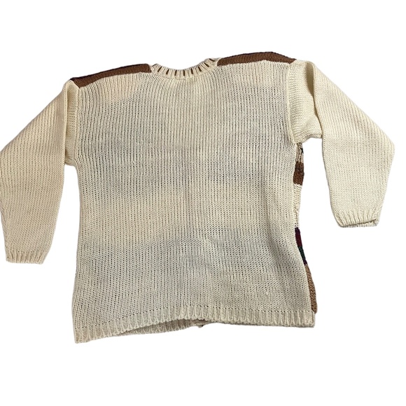 Cabin Creek Vintage Floral Chunky Knit Cardigan Sweater Large - Picture 6 of 6